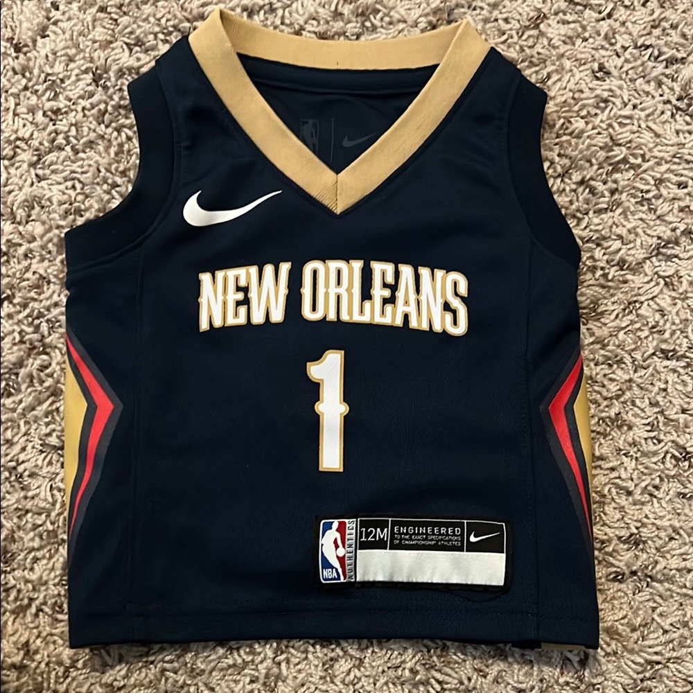 Nike Kids (12m) New Orleans Jersey - Navy, Gold, and Red
